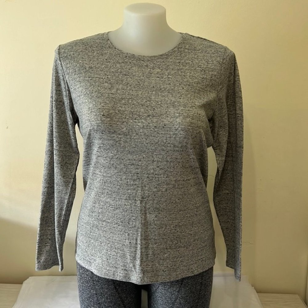 Suzanngrae AU-XL Gray LongSleeve Top Tee Shirt NWOT - Picture 2 of 10